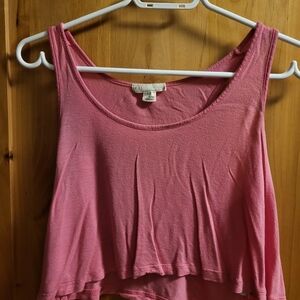 Forever 21 Pink Cropped Tank Top